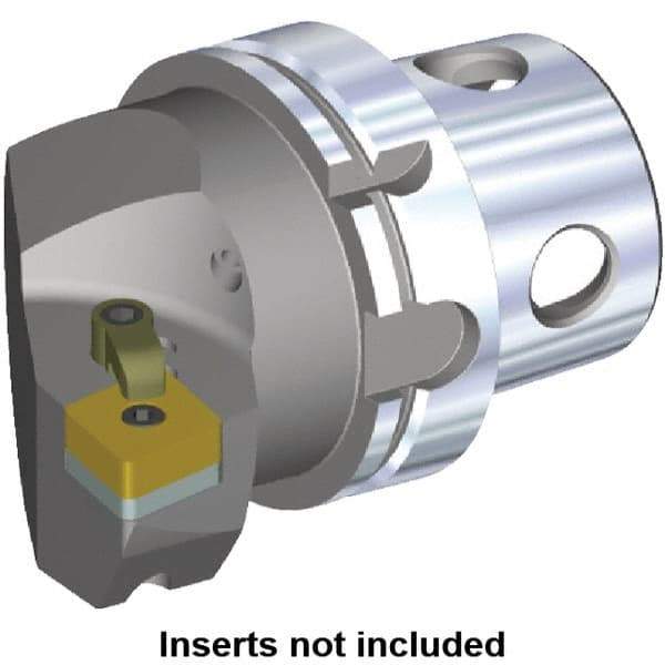 Kennametal - Left Hand Cut, Size KM4X100, CN.. Insert Compatiblity, Internal or External Modular Turning & Profiling Cutting Unit Head - 63mm Ctr to Cutting Edge, 100mm Head Length, Through Coolant - USA Tool & Supply