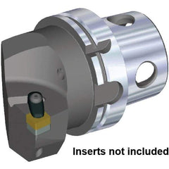 Kennametal - Right Hand Cut, Size KM4X100, CN.. Insert Compatiblity, Internal or External Modular Turning & Profiling Cutting Unit Head - 63mm Ctr to Cutting Edge, 100mm Head Length, Through Coolant - USA Tool & Supply