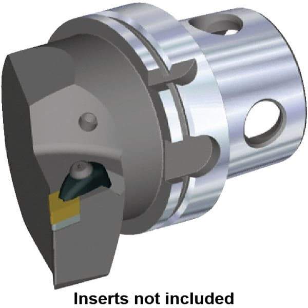 Kennametal - Left Hand Cut, Size KM4X100, DN.. Insert Compatiblity, Modular Turning & Profiling Cutting Unit Head - 63mm Ctr to Cutting Edge, 100mm Head Length, Through Coolant - USA Tool & Supply