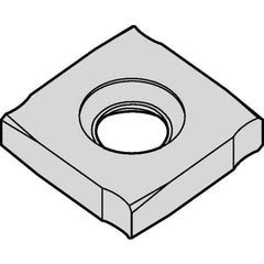 Kennametal - SNHX1203 GP Grade KCPM40 Carbide Milling Insert - TiAlN/AlCrN Finish, 0.126" Thick, 1/2" Inscribed Circle - USA Tool & Supply