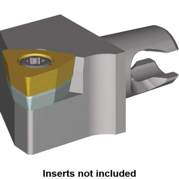 Kennametal - Right Hand Cut, Size KM12, WC.. Insert Compatiblity, Modular Turning & Profiling Cutting Unit Head - 8mm Ctr to Cutting Edge, 20mm Head Length, Series KM Micro - USA Tool & Supply