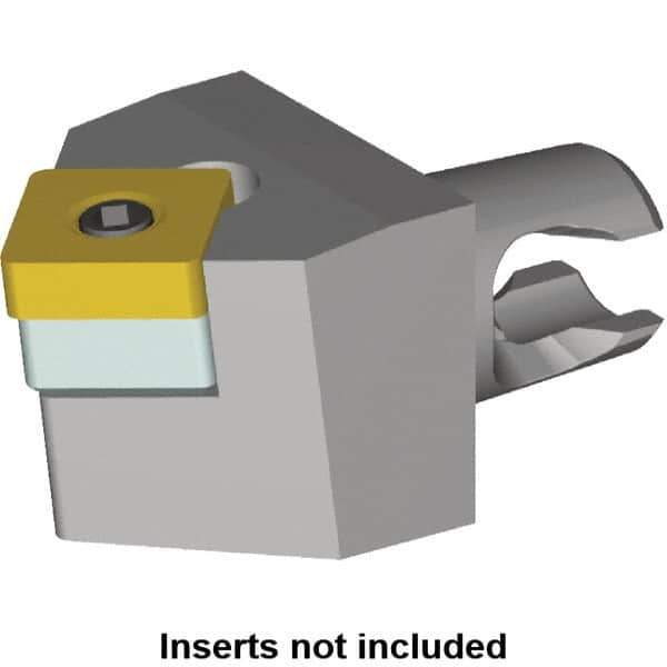 Kennametal - Neutral Cut, Size KM16, SN.. Insert Compatiblity, Modular Turning & Profiling Cutting Unit Head - 20mm Head Length, Series KM Micro - USA Tool & Supply