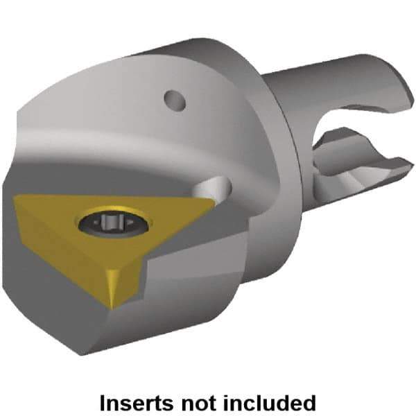 Kennametal - Left Hand Cut, Size KM2016, TP.. Insert Compatiblity, Internal or External Modular Turning & Profiling Cutting Unit Head - 13mm Ctr to Cutting Edge, 20mm Head Length, Through Coolant, Series KM Micro - USA Tool & Supply