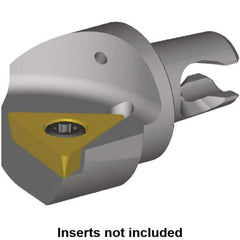Kennametal - Left Hand Cut, Size KM2016, TP.. Insert Compatiblity, Internal or External Modular Turning & Profiling Cutting Unit Head - 13mm Ctr to Cutting Edge, 20mm Head Length, Through Coolant, Series KM Micro - USA Tool & Supply