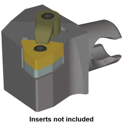 Kennametal - Right Hand Cut, Size KM20, WN.. Insert Compatiblity, Modular Turning & Profiling Cutting Unit Head - 12.5mm Ctr to Cutting Edge, 25mm Head Length, Series KM Mini - USA Tool & Supply