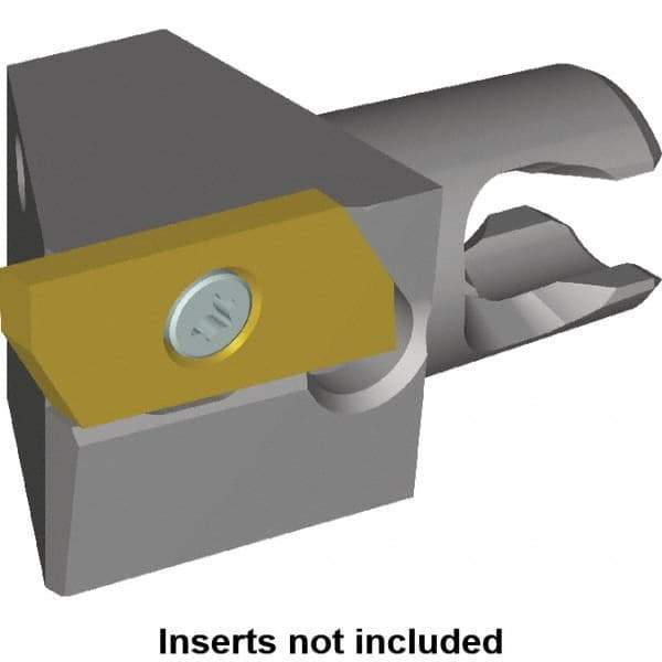 Kennametal - Right Hand Cut, Size KM16, KPJ15ER.. Insert Compatiblity, Modular Turning & Profiling Cutting Unit Head - 10mm Ctr to Cutting Edge, 20mm Head Length, Series KM Micro & Kenna Precision - USA Tool & Supply