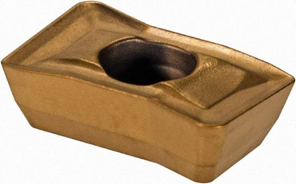 Kennametal - GOMT100308 LD Grade KC720M Carbide Milling Insert - TiAlN Finish, 0.13" Thick, 0.031" Corner Radius - USA Tool & Supply
