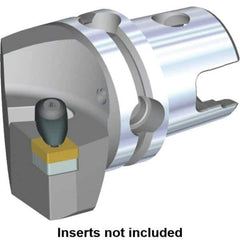 Kennametal - Left Hand Cut, Size KM40, CN.. Insert Compatiblity, Modular Turning & Profiling Cutting Unit Head - 24mm Ctr to Cutting Edge, 45mm Head Length, Through Coolant, Series Kenclamp - USA Tool & Supply