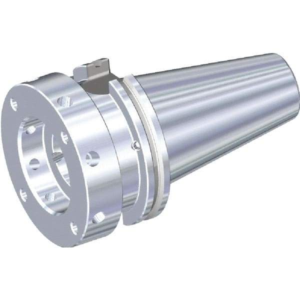 Kennametal - SIF100 System Size, DIN69871-50 Taper, Modular Tool Holding System Adapter - 60mm Projection, Through Coolant - Exact Industrial Supply