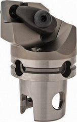 Kennametal - Right Hand Cut, Size KM40, CN.. Insert Compatiblity, Internal or External Modular Turning & Profiling Cutting Unit Head - 27mm Ctr to Cutting Edge, 45mm Head Length, Through Coolant, Series Kenclamp - USA Tool & Supply