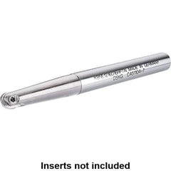 Kennametal - 8mm Cut Diam, 4mm Max Depth of Cut, 10mm Shank Diam, 100mm OAL, Indexable Ball Nose End Mill - 60mm Head Length, Straight Shank, KDMB Toolholder, KDM. 08.. Insert - USA Tool & Supply