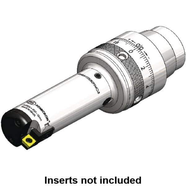 Kennametal - Neutral Hand Cut, 25mm Min Bore Diam, Size KR32 Modular Boring Cutting Unit Head - 2.5197" Max Bore Depth, Through Coolant - USA Tool & Supply