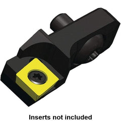 Kennametal - Series Romicron, Right Hand Cut, Boring Cartridge - 4.76mm Back of Bar to Cutting Edge, CP.. 0602.., CP.. 215.. Insert, 19.2mm OAL, 0° Lead Angle - USA Tool & Supply