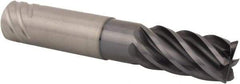 Kennametal - 20mm, 6 Flute, Single End, Solid Carbide, 0.5mm Corner Radius End Mill - 115mm OAL, 38° Helix, Right Hand Flute, 38mm LOC, Right Hand Cut, 60mm Extended Reach - USA Tool & Supply