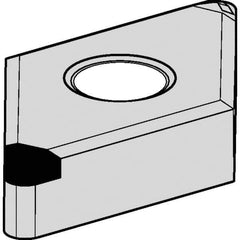 Kennametal - DNGM433 CB1 Grade KBH20 PCBN Turning Insert - Nano-Composite Finish, 55° Diamond, 1/2" Inscr Circle, 3/16" Thick, 3/64" Corner Radius - USA Tool & Supply