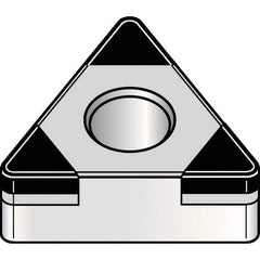 Kennametal - TNGM160408 CB1 Grade KBH20 PCBN Turning Insert - 60° Triangle, 3/8" Inscr Circle, 3/16" Thick, 1/32" Corner Radius - USA Tool & Supply