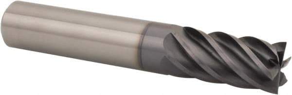 Kennametal - 14mm, 26mm LOC, 14mm Shank Diam, 83mm OAL, 6 Flute, Solid Carbide Square End Mill - Single End, AlTiN Finish, Spiral Flute, 38° Helix, Centercutting, Right Hand Cut, Right Hand Flute - USA Tool & Supply