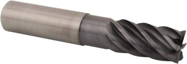 Kennametal - 20mm, 6 Flute, Single End, Solid Carbide, 4mm Corner Radius End Mill - 115mm OAL, 38° Helix, Right Hand Flute, 38mm LOC, Right Hand Cut, 60mm Extended Reach - USA Tool & Supply
