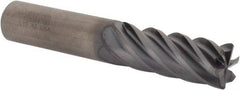Kennametal - 1/2", 6 Flute, Single End, Solid Carbide, 0.12" Corner Radius End Mill - 3" OAL, 38° Helix, Right Hand Flute, 1-1/4" LOC, Right Hand Cut - USA Tool & Supply