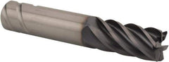 Kennametal - 5/8", 6 Flute, Single End, Solid Carbide, 0.03" Corner Radius End Mill - 3-1/2" OAL, 38° Helix, Right Hand Flute, 1-1/4" LOC, Right Hand Cut - USA Tool & Supply