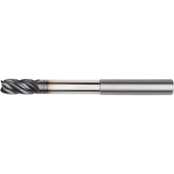 Kennametal - 16mm, 4 Flute, Single End, Solid Carbide, Corner Chamfer End Mill - 150mm OAL, 38° Helix, Right Hand Flute, 32mm LOC, Right Hand Cut, 100mm Extended Reach - USA Tool & Supply