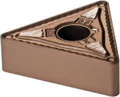 Kennametal - TNMG332 MN Grade KCP25B Carbide Turning Insert - TiCN/Al2O3/TiOCN Finish, 60° Triangle, 3/8" Inscr Circle, 3/16" Thick, 1/32" Corner Radius - USA Tool & Supply