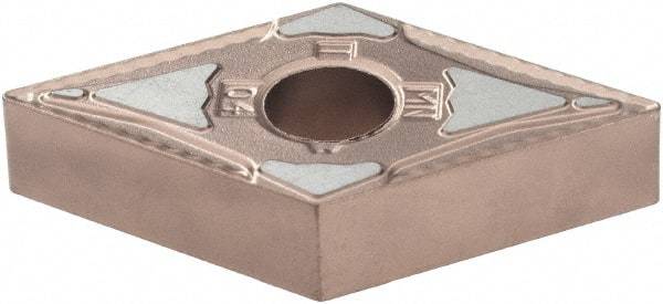 Kennametal - DNMG431 MN Grade KCP10B Carbide Turning Insert - TiCN/Al2O3/TiOCN Finish, 55° Diamond, 1/2" Inscr Circle, 3/16" Thick, 1/64" Corner Radius - USA Tool & Supply