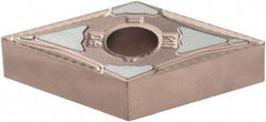 Kennametal - DNMG431 MN Grade KCP10B Carbide Turning Insert - TiCN/Al2O3/TiOCN Finish, 55° Diamond, 1/2" Inscr Circle, 3/16" Thick, 1/64" Corner Radius - USA Tool & Supply