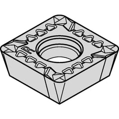 Kennametal - SDET43 GB2 Grade KCPM40 Carbide Milling Insert - TiAlN/AlCrN Finish, 3/16" Thick, 1/2" Inscribed Circle, 1/32" Corner Radius - USA Tool & Supply