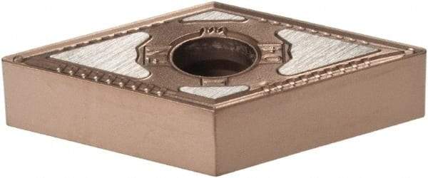 Kennametal - DNMG431 FN Grade KCK15B Carbide Turning Insert - TiCN/Al2O3/TiOCN Finish, 55° Diamond, 1/2" Inscr Circle, 3/16" Thick, 1/64" Corner Radius - USA Tool & Supply