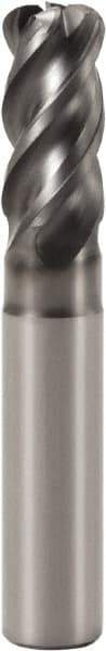 Seco - 12mm, 4 Flute, Single End, Solid Carbide, 0.5mm Corner Radius End Mill - 90mm OAL, 42° Helix, Right Hand Flute, 24mm LOC, Right Hand Cut, 36mm Extended Reach - USA Tool & Supply