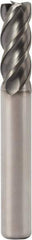 Seco - 8mm, 4 Flute, Single End, Solid Carbide, Corner Chamfer End Mill - 60mm OAL, Right Hand Flute, 18mm LOC, Right Hand Cut - USA Tool & Supply