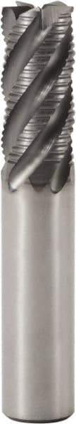 Seco - 16mm Diam, 34mm LOC, 4 Flute Solid Carbide 45° Corner Chamfer Roughing End Mill - SIRON-A Finish, 90mm OAL, 16mm Shank Diam, Single End, Centercutting, 38° Helix - USA Tool & Supply