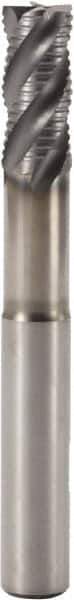 Seco - 16mm Diam, 34mm LOC, 4 Flute Solid Carbide 45° Corner Chamfer Roughing End Mill - SIRON-A Finish, 110mm OAL, 16mm Shank Diam, Single End, Extended Reach, Centercutting, 38° Helix - USA Tool & Supply
