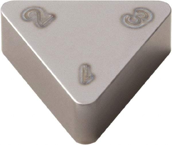 Seco - TNGX110308 WZ Grade CBN010 CBN Turning Insert - 60° Triangle, 1/4" Inscr Circle, 1/8" Thick - USA Tool & Supply