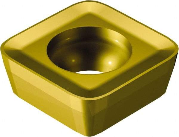 Sandvik Coromant - R210140514 KM Grade 1020 Carbide Milling Insert - TiAlN Finish, 5.26mm Thick, 14.6mm Inscribed Circle, 1.4mm Corner Radius - USA Tool & Supply