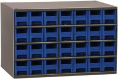 Akro-Mils - 28 Drawer, Small Parts Cabinet - 11" Deep x 17" Wide x 11" High - USA Tool & Supply