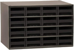 Akro-Mils - 16 Drawer, Small Parts Cabinet - 11" Deep x 17" Wide x 11" High - USA Tool & Supply