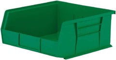 Akro-Mils - 50 Lb. Load Capacity, 10-7/8" Deep, Green Polymer Hopper Stacking Bin - 5" High x 11" Wide x 10-7/8" Long - USA Tool & Supply