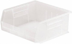 Akro-Mils - 50 Lb. Load Capacity, 10-7/8" Deep, Clear Polymer Hopper Stacking Bin - 5" High x 11" Wide x 10-7/8" Long - USA Tool & Supply