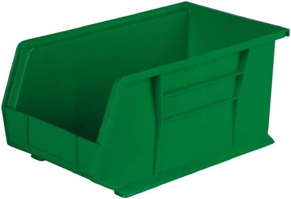 Akro-Mils - 60 Lb. Load Capacity, 14-3/4" Deep, Black Polymer Hopper Stacking Bin - 7" High x 8-1/4" Wide x 14-3/4" Long - USA Tool & Supply