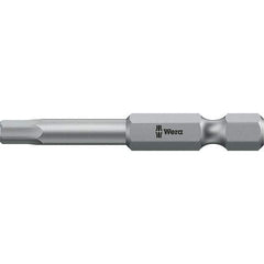 Wera - 3/64" Hex Screwdriver Bit - 1/4" Drive, 50mm OAL - USA Tool & Supply