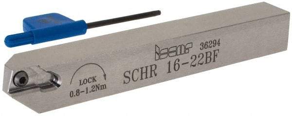 Iscar - SCH, External, Right Hand, 0.315" Max Depth of Cut, 0.02 to 0.098" Groove Width, Indexable Grooving Tool Holder - SCIR 22 Insert Compatibility, 0.63" Shank Height, 0.63" Shank Width, 4.921" OAL - USA Tool & Supply