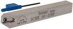 Iscar - SCH, External, Right Hand, 0.315" Max Depth of Cut, 0.02 to 0.098" Groove Width, Indexable Grooving Tool Holder - SCIR 22 Insert Compatibility, 0.63" Shank Height, 0.63" Shank Width, 4.921" OAL - USA Tool & Supply
