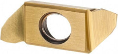 Iscar - 22BR10SCIR B Grade IC1008, 0.51mm Cutting Width Carbide Grooving Insert - 3mm Max Depth of Cut, Right Hand, 0.1mm Corner Radius, TiAlN/TiN Finish - USA Tool & Supply