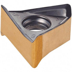 Iscar - H690 TNKX160610 PNTR Grade IC810 Carbide Milling Insert - AlTiN/TiN Finish, 0.394" Thick, 0.472" Inscribed Circle, 0.039" Corner Radius - USA Tool & Supply