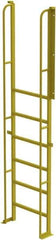 TRI-ARC - 112" 7 Step Configurable Crossover Ladder - 90° Incline, 1,000 Lb Capacity, 70" Platform Height, 30" Base Width x 15" Base Depth, Perforated Tread - USA Tool & Supply