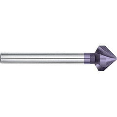 Magafor - 6.3mm Head Diam, 15/64" Shank Diam, 90° Cobalt Countersink - 3-5/16" OAL, Single End, Straight Shank, Right Hand Cut - USA Tool & Supply