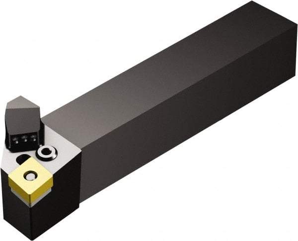 Sandvik Coromant - PCLN, Right Hand Cut, -5° Lead Angle, 1-1/4" Shank Height x 1-1/4" Shank Width, Negative Rake Indexable Turning Toolholder - 6" OAL, CNMG 12 04 08 Insert Compatibility, Series T-Max P - USA Tool & Supply