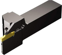 Sandvik Coromant - QS-R/LF123..C..E, Internal or External, Right Hand, 20mm Max Depth of Cut, Indexable Grooving Tool Holder - N123H2-0400-0004-TF Insert Compatibility, 20mm Shank Height, 20mm Shank Width, 108.94mm OAL, Through Coolant - USA Tool & Supply